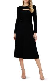 DVF Andreina Keyhole Cutout Long Sleeve Sweater Dress at Nordstrom