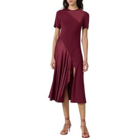 DVF Araminta Mixed Media Midi Dress at Nordstrom