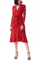 DVF Crystal Long Sleeve Midi Dress   Nordstrom at Nordstrom