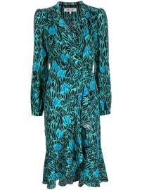 DVF Diane Von Furstenberg Carla Two floral-print Wrap Dress - at Farfetch