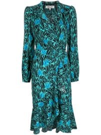 DVF Diane Von Furstenberg Carla Two floral-print Wrap Dress - at Farfetch