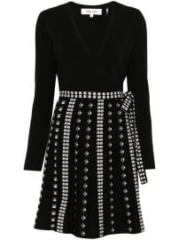 DVF Diane Von Furstenberg Chelsea Mini Dress Black at Farfetch