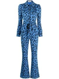 DVF Diane Von Furstenberg Milly leopard-print Flared Jumpsuit - at Farfetch