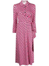 DVF Diane Von Furstenberg geometric-print Midi Dress - at Farfetch