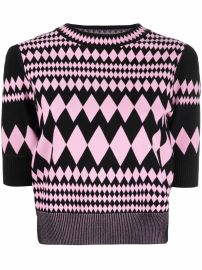 DVF Diane Von Furstenberg harlequin-pattern Top - at Farfetch