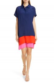 DVF Hatsu Tiered Silk Shirtdress   Nordstrom at Nordstrom