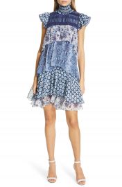 DVF Matilda Pattern Mix Tiered Ruffle Silk Dress   Nordstrom at Nordstrom