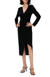 DVF Nevine Long Sleeve Faux Wrap Dress at Nordstrom