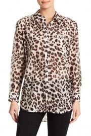 Daddy Cheetah Print Blouse by Equipment at Nordstrom Rack