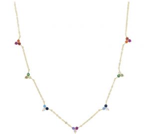 Dainty Trio Cluster Necklace by Accessory Concierge at Accessory Concierge