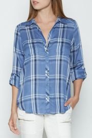 Daisha Plaid Blouse by Joie at Shoptiques