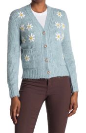 Daisy Embroidered Knit Cardigan by Cliche at Nordstrom Rack