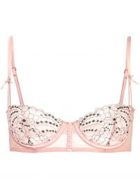 Daisy Laced Demi Bra by Fleur Du Mal at Farfetch