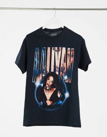 Daisy Street relaxed t-shirt with aaliyah print at ASOS