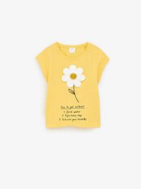 Daisy T-Shirt with Applique at Zara