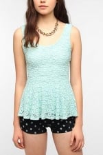 Daisy lace peplum tank by Pins and Needles at Urban Outfitters