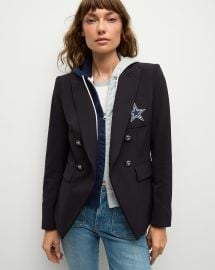 Dallas Cowboys Dickey Jacket in NavySilver at Veronica Beard