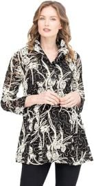 Damee Sequin On Embroidered Lace Jacket at Amazon