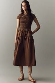 Damson Madder Ebba Organic Cotton Midi Dress at Anthropologie