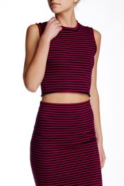 Dan Stripe Knit Crop Top at Nordstrom Rack