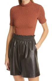 Dana Smocked Mock Neck Top at Nordstrom