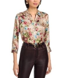 Dani Printed Silk Blouse at Bloomingdales