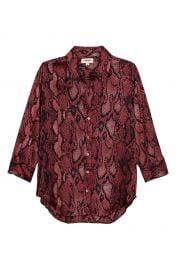 Dani Snake Print Silk Charmeuse Blouse at Nordstrom