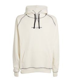 Daniel W Fletcher Cotton Contrast Stitch Logo Hoodie at Harrods