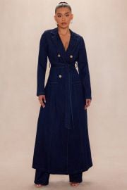 Daniella Denim Coat Pant Set - Dark Wash Fashion Nova at Fashion Nova