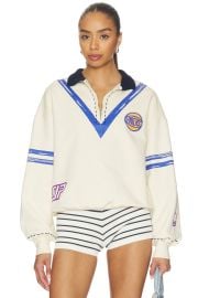 Dannijopro The Letterman Pullover In Ny Knicks at Revolve