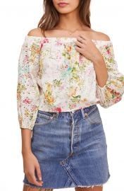 Danya Off the Shoulder Eyelet Top at Nordstrom