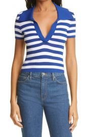 Daralee Stripe Fitted Polo Pullover Sweater at Nordstrom