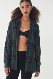 Darcy Plaid Hooded Shirt by BDG at Urban Outfitters