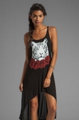 Daria Red Rose Tiger Tank Dress by Lauren Moshi at Revolve