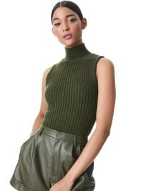 Darina Mock Neck Tank In Olive  Alice And Olivia at Alice + Olivia