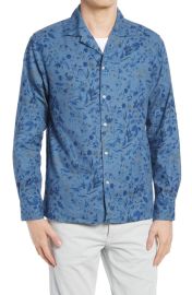 Dario Floral Cotton & Linen Button-Up Shirt by Officine Generale at Nordstrom