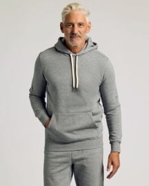 Dark Heather Gray Fleece French Terry Pullover Hoodie curated on LTK at True Classic