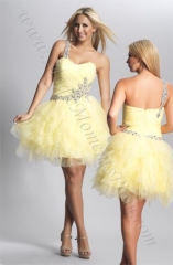 Dave and Johnny Yellow Dress at Magic Moments Prom