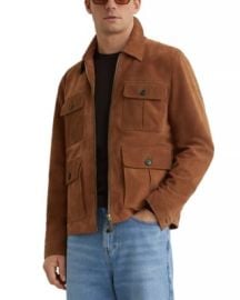 Daventry Suede Four Pocket Jacket at Bloomingdales