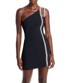 David Koma Crystal Chain Asymmetric Mini Dress Bloomingdales at Bloomingdales