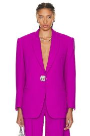 David Koma Oversized Wool Jacket in Violet FWRD at FWRD