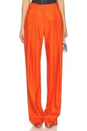 David Koma Tapered Trouser In Orange at Revolve