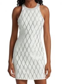 David Koma Tennis Net Crystal Embellished Mini Dress  SaksFifthAvenue at Saks Fifth Avenue