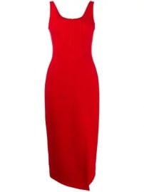 David Koma Thigh Slit Midi Dress - Farfetch at Farfetch