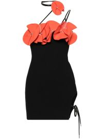 David Koma floral-appliqu Minidress - at Farfetch