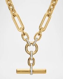 David Yurman Lexington Chain Necklace With Diamonds In 18k Gold 9 8mm 18 L at Neiman Marcus