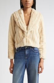 Davy Crop Faux Fur Jacket at Nordstrom