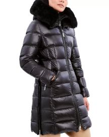 Dawn Levy Kat Shearling Trim Down Puffer Coat Bloomingdales at Bloomingdales