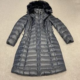 Dawn Levy Womens Down Parka Fur Hood Size Small Long Full Double Zip Coat eBay at eBay