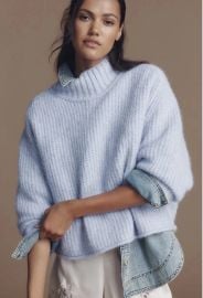 Dawn Mock-Neck Chunky Sweater by Pilcro at Anthropologie